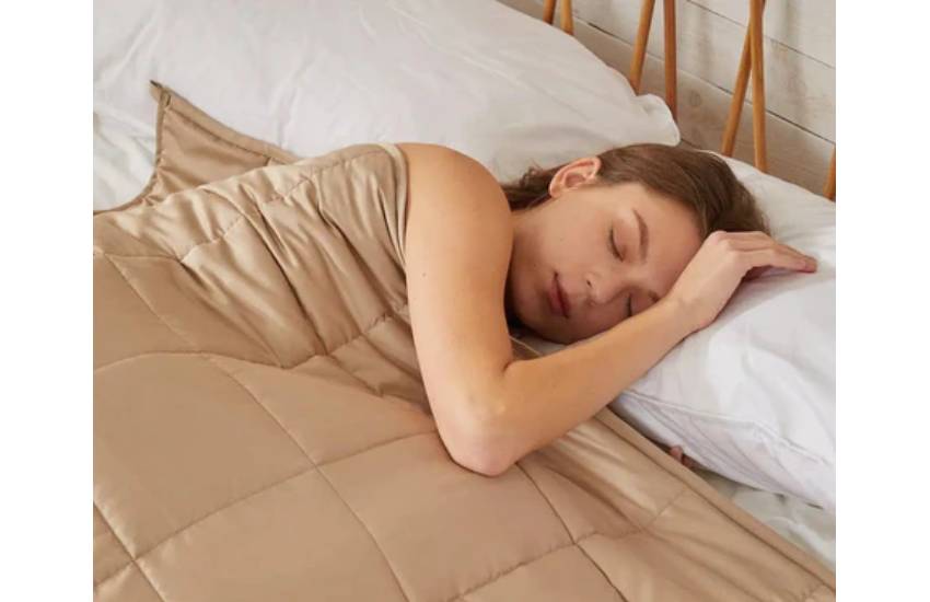bamboo-weighted blanket