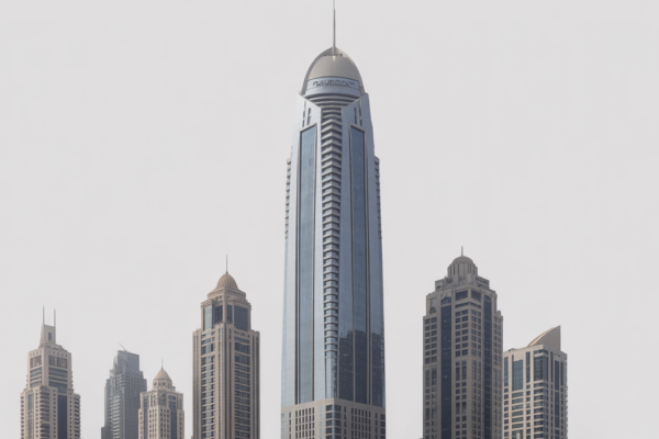 Modern skyscraper in Dubai representing efficient and high-standard facility management