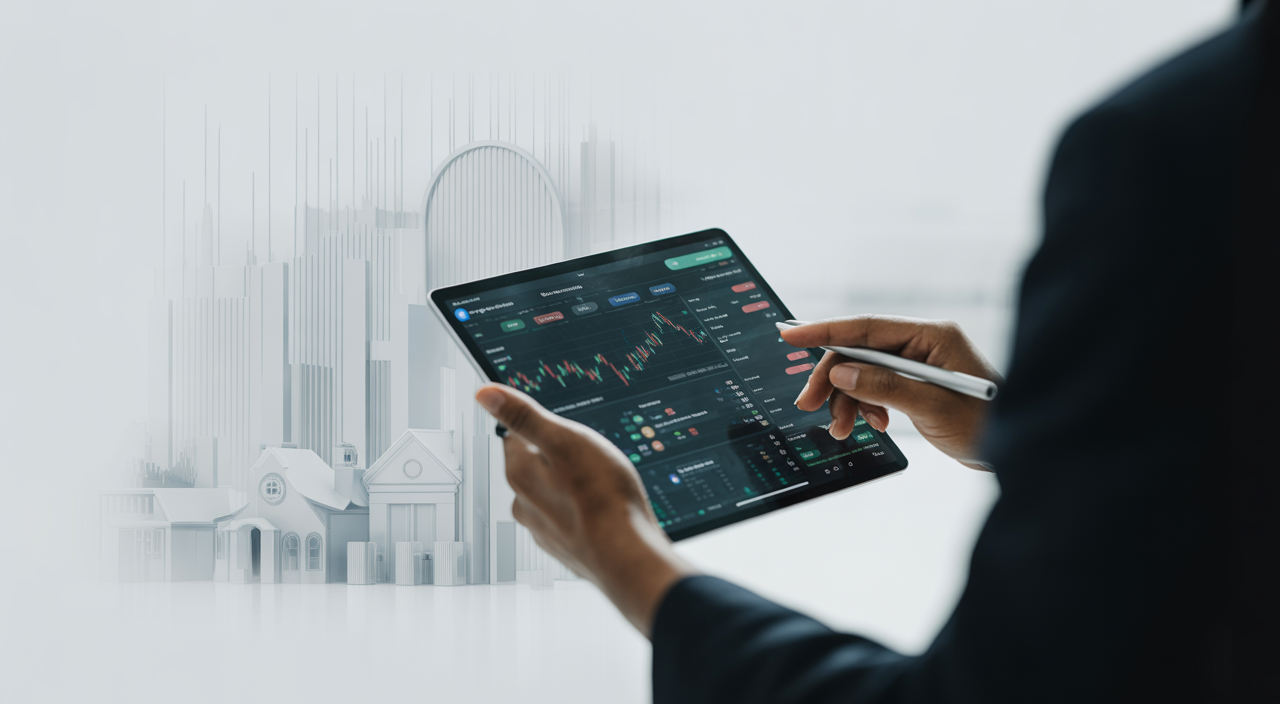 Diverse investment portfolio and financial planning on a tablet, representing comprehensive wealth management.