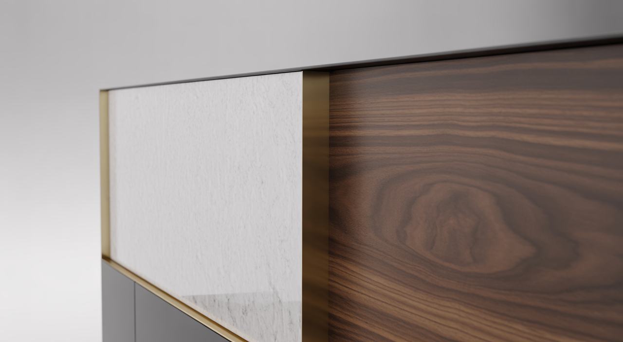 Luxury Media Wall with integrated fireplace and sleek storage by Devin Furniture