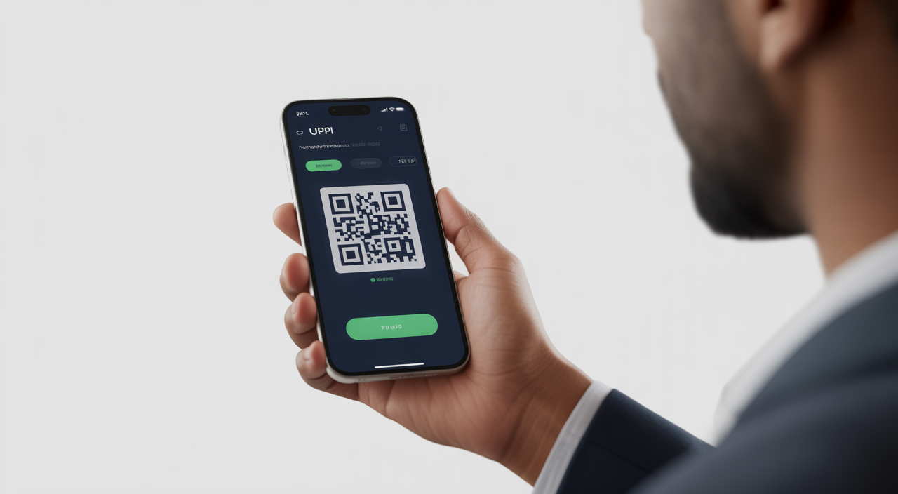 UPI credit card linked to a UPI payment app on a smartphone