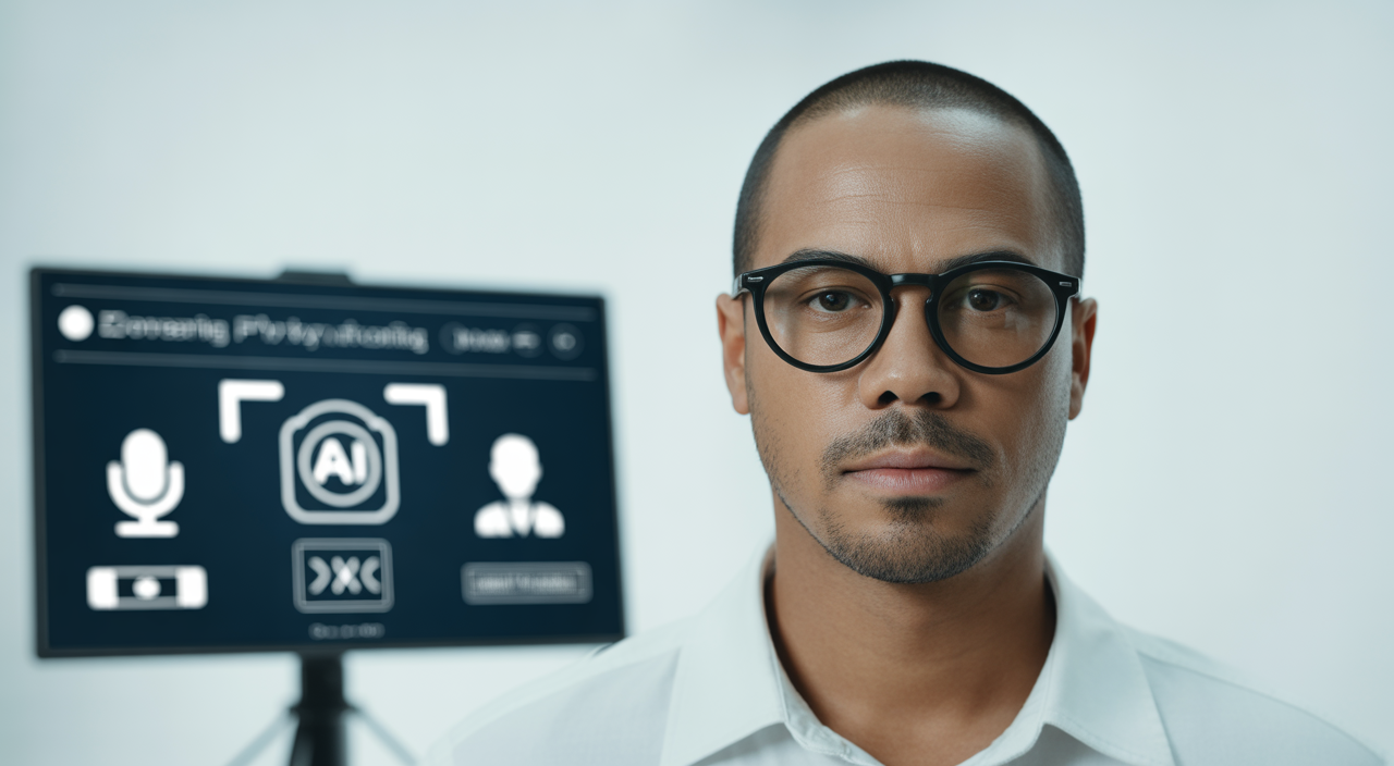 Remote test proctoring software interface used in a professional test center setup