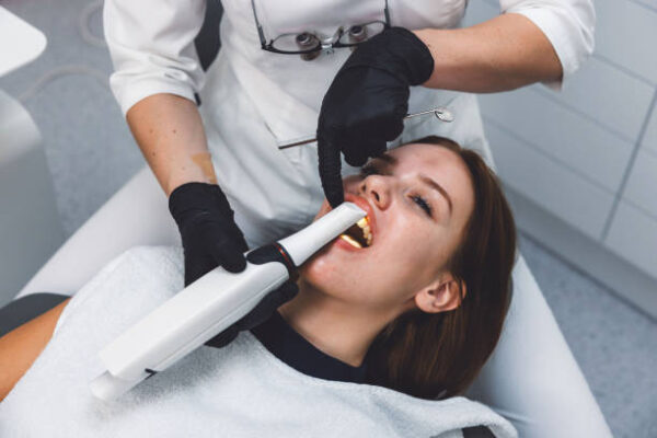 women receiving dental treatment